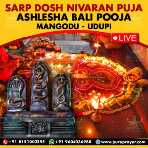 Perform Ashlesha Bali Pooja as a Sarp Dosh Nivaran Puja in Subrahmanya Sarpa Kshetra in Udupi, Karnataka State to resolve Delayed Marriages, Kuja Dosh, Sarp Dosh and many more