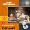 Participate in Pradosham Special Nandi Abhishekam Online at Kumbakonam, Tamil Nadu on 25th April 2025 propitiating Lord Shiva through Nandi for Good Health, Longevity, Prosperity and Wealth. Receive the Panchamukhi Rudraksh as Prasadam